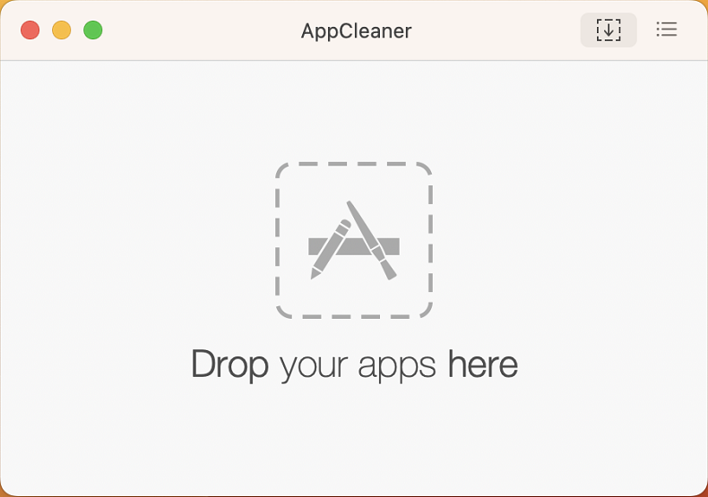 AppCleaner起動画面