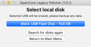 Slelect local disk